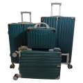 Deluxe 4-Piece Travel Luggage Set -GX4+Smte Keyring- Green