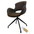 Reather Dining Chair: Comfort for Your Dining Experience+Smte Keyring-Dark Brown