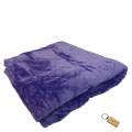 Compact Travel Fleece Blankets 180 x210cm +Smte Keyring-Purple