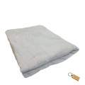 Compact Travel Fleece Blankets 180 x210cm +Smte Keyring-White
