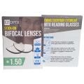 EziOptx Stick-On Bifocal Reading Lenses