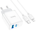 Fast Charging Adapter Dual Port - USB and Type C