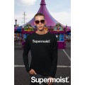 Supermoist Classic Black Long Sleeve T-Shirt - XXXL