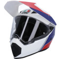 Supermoist AVG Full Face Helmet AX9 - White/Blue/Red (XXS)