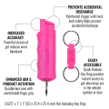 Sabre Pink Campus Safety Pepper Gel with Quick Release Key Ring