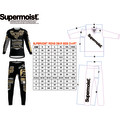 Supermoist Supermoist Fast White & Black Endouro & MX Riding Shirt - XS | Summer Big Hole Material