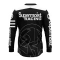 Supermoist Supermoist Fast Black & White Endouro & MX Riding Shirt - S | Summer Big Hole Material