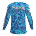 Supermoist 2023 Summer Riding Shirt "Stripper Camo" Range in Blue - S
