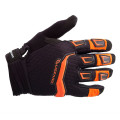 LIZZARD Knuckle - Long Finger Glove - BLACK/ORANGE | XL