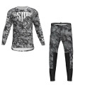 Supermoist 2023 Summer Riding Shirt and Pants "Stripper Camo" Range in Grey - XL | S