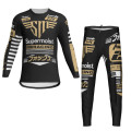 Supermoist 2023 Summer Riding Shirt and Pants "Exit" Range in Gold - S | L