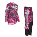 Supermoist 2023 Riding Shirt and Pants "Camo" Range in Pink - XL | XL