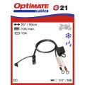 Optimate WEATHERPROOF BATTERY LEAD, M6 EYELET (FITS BIKE)CONNECTOR, DC SOCKET 5.5 X 2.5MM CONNECTION