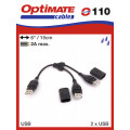 Optimate USB SPLITTER - SPLIT 2AMP OUTPUT INTO 2 X 1AMP LIMIT PER OUTPUT. BUILT IN CIRCUITRY LIMI...