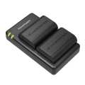 Ravpower 2X 2000Mah Replacement Batteries For Canon Lp-E6(N) With Charger Set - Black