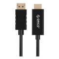 Orico Display Port To Hdmi 1.8M Cable - Black