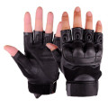 TacSpec Basic Fingerless Rubber Knuckle Tactical Gloves - Various Black XL