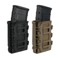 DZI Taco Style Adjustable AR/AK Rifle Mag Pouch - Various Coyote Brown