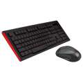 Alcatroz Xplorer Air 2200 SL Wireless Keyboard and Mouse Combo - Red