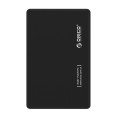 Orico 2.5 USB3.0 External HDD Black Enclosure - Black