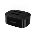 Orico 2.5 / 3.5 inch 2 Bay USB3.0 1 to 1 Clone Hard Drive Dock - Black