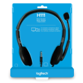 Logitech H111 Wired Stereo Headset - Black