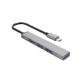 Orico Type C to 4 Port USB2.0/3.0 Hub - Grey