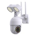 Connex Smart WiFi 1080P PTZ IP Camera Outdoor Auto track Floodlight - White