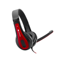 Canyon HSC-1 Basic PC Headset with Microphone - Black / Red