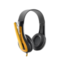 Canyon HSC-1 Basic PC Headset with Microphone - Black / Yellow