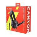 Canyon HSC-1 PC Mic Flat 2m Headset - Black
