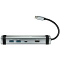 Canyon DS-3 Hub 4 in 1 USB C - Space Grey