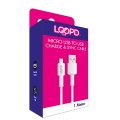 LOOPD Lite Micro USB Cable 1m - White