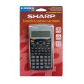 Sharp EL531 WH-BBK 12 Digit Scientific Calculator - Black / Silver