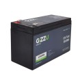 Gizzu 12V 7Ah Lithium-Iron Phosphate (LiFePO4) Battery - Black