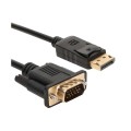 Gizzu Display Port to VGA Cable 1.8m - Black
