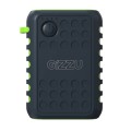 Gizzu 10000mAh 18W Rugged Power Bank - Black / Green