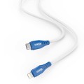 Loopd Apple Lightning To Type C Cable 30W 1.2M - White /Blue