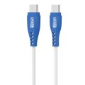 Loopd Type C To Type C Cable 60W 1.2M - White /Blue