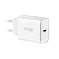Loopd 1 Port 20W PD Wall Charging Adapter - White