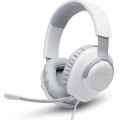 JBL Quantum 100 Wired Over-Ear Headphones - White