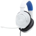 JBL Quantum 100P Console Wired Over-Ear Gaming Headphones - White / Blue