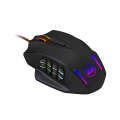 Redragon Impact 12400Dpi MMO Wired Gaming Mouse - Black