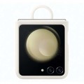 Samsung Galaxy Z Flip 5 Silicone Cover with Ring - Beige