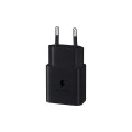 Samsung 1 USB C Port Travel Adapter PD 15W with Cable Type C to Type C - Black
