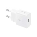 Samsung Galaxy 1 Port GAN Travel Adapter 25W with Cable - White