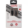 Superfly Tough Cable Type C 1.5M - Black