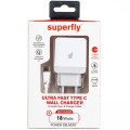 Superfly Ultra Fast 18W Wall Charger Usb Type C
