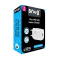 Snug 1 Port PD GaN Wall Charger 33W - White