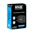 Snug 1 Port 20W PD Wall Charging Adapter - Black